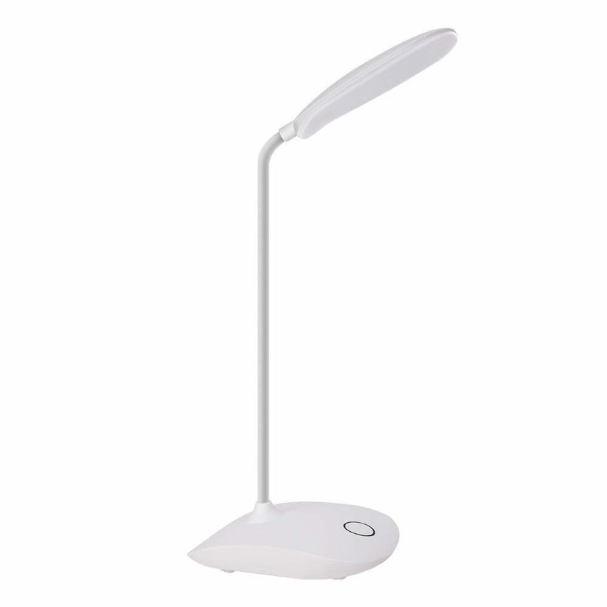 Picture of Led Desk Lamp For Study, White Dimmable Table Lamp, Eye Caring Table Lamp Night Light Touch Lamp Pen Stand Reading Lamp
