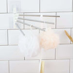 Picture of 4 Bars Stainless Steel Towel Rack With Wall Stick Adhesive Pads For Bathroom