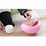 Picture of Fruit Platter Bowl With Smartphone Holder For Using Phone Ipad Or Tablet While Eating Snacks Nuts Candies Pistachios Fruits