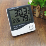 Picture of Htc 1 Temperature Humidity Meter With Date, Time, Alarm And Clock With Lcd Display