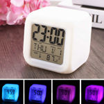 Picture of Smart Digital Alarm Clock For Automatic 7 Colour Changing Led Digital Alarm Clock With Date, Time, Temperature For Office And Bedroom