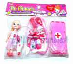 Doctor Kit Toys for Kids - Pretend Play Medical Set for Girls with Stretcher and Doll | Role Play Toys for Children - Multi Color