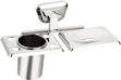 Picture of Stainless Steel Chrome Soap Dish With Toothbrush Holder Tumbler Holder Toothbrush Stand Tumbler Stand Bathroom Accessories Bz