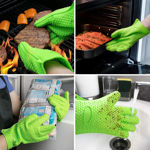 Picture of Silicone Anti-Scald Glove Microwave Oven Mitts Pot Holder