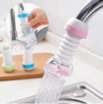 Picture of Anti-Splash Expandable Head Nozzle Bathroom Tap Adjustable Splash Sprinkler Head Sprinkler Water Saving Device Faucet Regulator, Spring-Water-Faucet