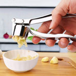 Picture of Stainless Steel Multi-Function Manual Garlic Crusher Presser Portable Ginger Press Mincer Grinding Squeeze Slicer Chopper Cutter For Kitchen
