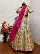 Picture of Beige Colour Dulhan Lehenga Choli For Wedding With Heavy Embroidery, Butterfly Net & Fancy Border Work