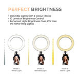 Picture of Portable Led Ring Light With 3 Color Modes Dimmable Lighting