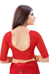 Picture of Expensive Benglori Best Red Colour Saree With Blouse Piece