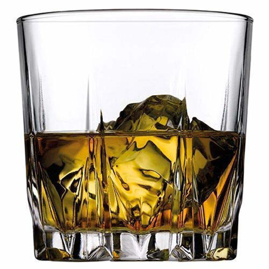 Whiskey Tumbler, Non-Lead Crystal-Clear Glass,  Cryoton (300ML) Set of 6