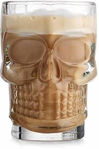 Large Skull Beer Mug, Crystal Glass, 525 ml, Set of 2