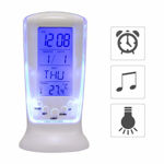 Picture of 510 Digital Alarm Temperature Calender Table Desk Clock with LCD Display and Back Light Alarm Clocks for Bedroom,Alarm Clock Digital,Alarm Clock for Students,Table Clock with Alarm