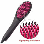 Picture of Black Hair Straightener Ceramic Brush and Style Brushes (Assorted Color)