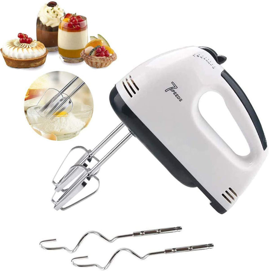 Picture of Hand Mixer with 7 Speed Control & Detachable Stainless Steel Beater & Whisker
