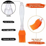Picture of Kitchen Silicon Flat Pastry Brush Silicon Oil Cooking Brush For Grilling,Tandoor And Bbq Set Of 2 (Assorted Color)