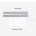 Picture of 4 Bars Stainless Steel Towel Rack with Wall Stick Adhesive Pads for Bathroom