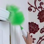 Picture of Cleaning Brush with 2 Mini Heads and Surface Spray Bottle for Home & Kitchen Use (Green)