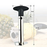 Picture of Pineapple Cutter Stainless Steel Fruit Cutters For Home & Kitchen With Sharp Blade For Diced Fruit Ring