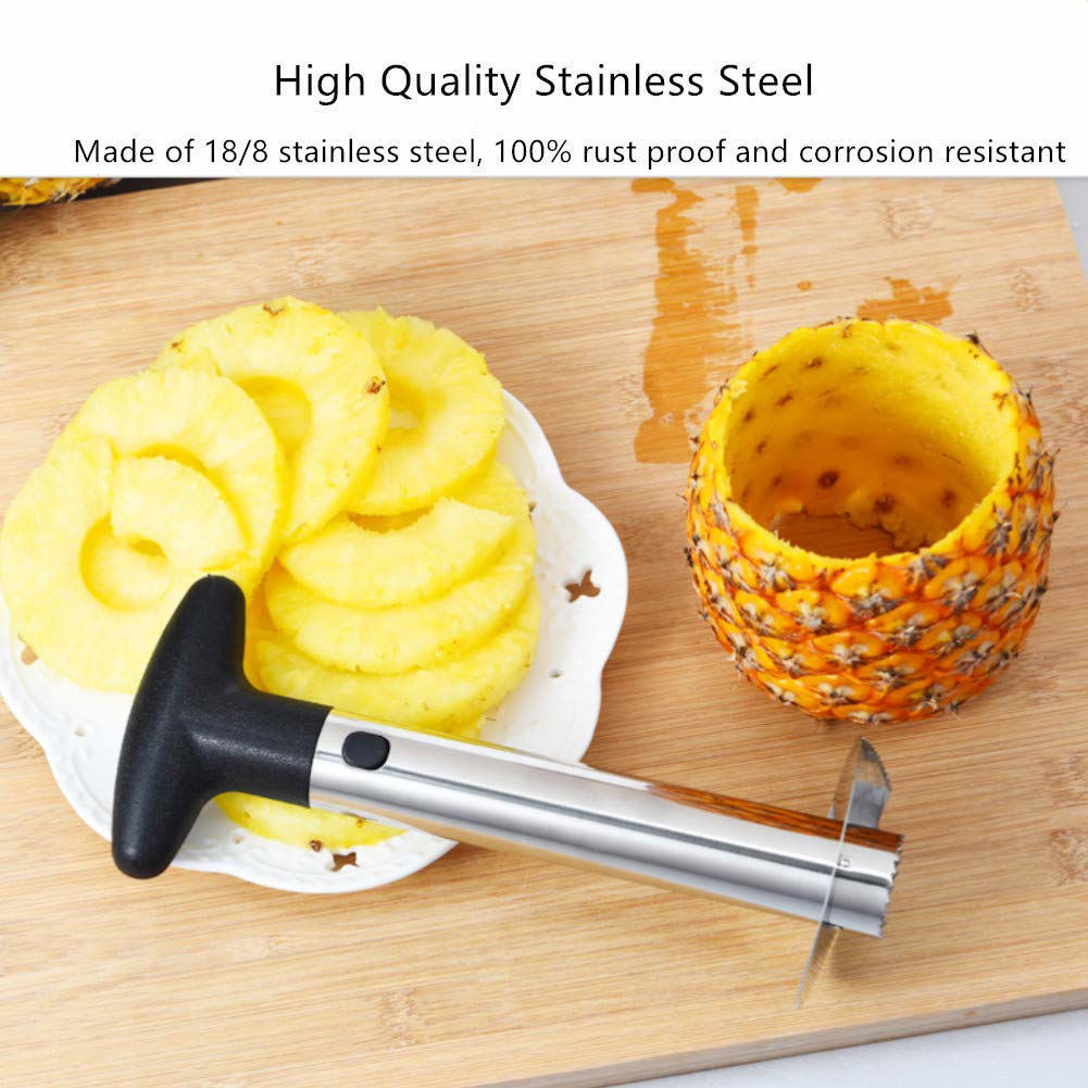 Pineapple Cutter Stainless Steel Fruit Cutters For Home & Kitchen With ...