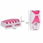 Picture of Plastic Automatic Toothpaste Dispenser with 5 Toothbrush Holder (Different Color Available)