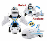 Airbus Deformation Robot Toy with Light & Music | Bump & Go Aeroplane Deformation Toy for Kids | 2 in 1 Aeroplane Deformation Tot for Kids