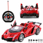 Winner Racing 3rd Edition - Open and Closeable Doors, Sports Huracan Style, Lights & Shock Absorber Radio Control Car (Sometimes Color May Vary as Per The Stocks)