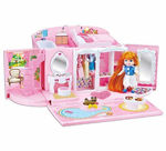 Doll house funny play set | dream house kitchen set for kids play house hand bag toy for kids ( plastic)- Multi color