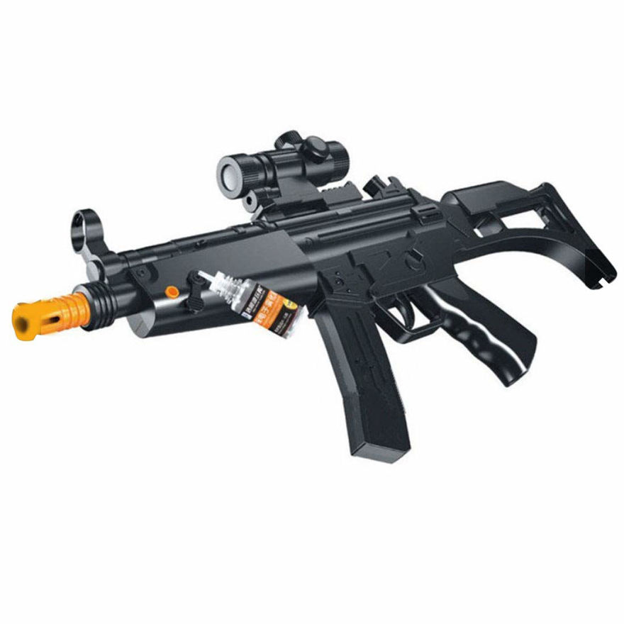 18 inch battery operated machine gun toy with dynamic sound ,real smoke effect for kid- Multi color