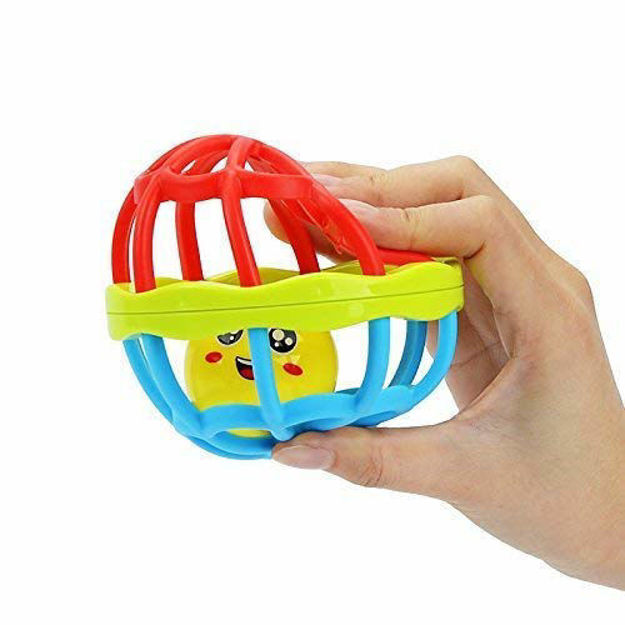 Klivory Soft Plastic Rubber Body Rolling Hand Bell Ball Baby Rattles Toy Rattle (Multicolor) Rattle (Multicolor) Rattle  (Multicolor)