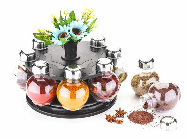 Picture of 360° Spice Rack,Kitchen Rack,Masala Storage,Container 8 Pieces