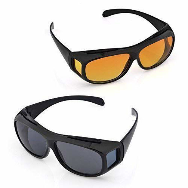 Buy LVIOE Wrap Around Night-Vision Glasses, Fit Over Prescription Glasses  with HD Polarized Yellow Lens Night-Driving Glasses Online at  desertcartINDIA