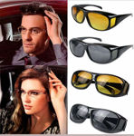Picture of Hd vision Anti Glare Sunglasses Wrap Around Day & Night Driving (Pack Of 2)