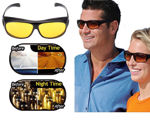 Picture of Hd vision Anti Glare Sunglasses Wrap Around Day & Night Driving (Pack Of 2)