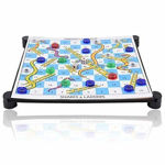 13 in 1 Family Board Game non magnatic Including Chess, Snakes-Ladders, Backgammon, Ludo, Tic-Tac-Toe, Checkers, Travel Bingo, Football, Space Venture, Steeplechase Set Game for all people