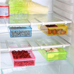 Picture of Plastic Fridge Storage Organizer Container with Lid   1 Piece, Multicolour
