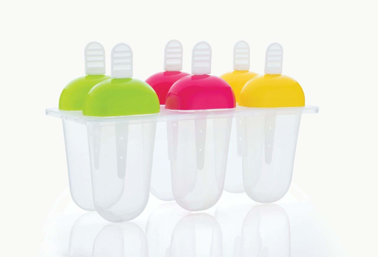 Plastic Ice Cream Candy Kulfi Maker Popsicle Mould, Set Of 6 - VootMart.com