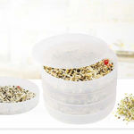 Picture of Plastic Sprout Maker with 4 Container Organic Home Making Fresh Sprouts Beans for 4 Layer Bowl