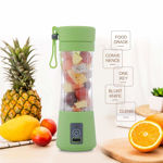 Picture of Portable Electric Mini Usb 4 Blade Juicer Bottle For Making Juice And Shake (Random Colour)