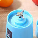 Picture of Portable Electric Mini Usb 4 Blade Juicer Bottle For Making Juice And Shake (Random Colour)