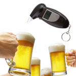 Picture of Professional Breathalyzer With Semi Conductor Sensor And Lcd Display Digital Breath Alcohol Tester With 5 Mouthpieces (Black Color)