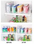Picture of Refrigerator Organizer Coke Bear Storage Box Four Case Beverage Soda Can Organizer Drink Holder Kitchen Accessories (Assorted Color)