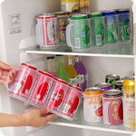 Picture of Refrigerator Organizer Coke Bear Storage Box Four Case Beverage Soda Can Organizer Drink Holder Kitchen Accessories (Assorted Color)
