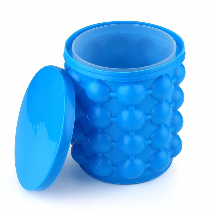 Picture of Silicone Ice Cube Maker | The Innovation Space Saving Ice Cube Maker | Bucket Revolutionary Space Saving Ice Ball Makers For Home, Party And Picnic