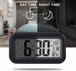 Picture of Smart Digital Alarm Table Battery Operated Clock with Automatic Sensor Date & Temperature (Random Color)