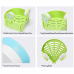 Picture of Triangle Shelf Rack Organizers For Bathroom And Kitchen With Wall Suction Cup (Assorted Color)