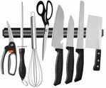 Picture of Stainless Steel Wall Mount Magnetic Knife Storage Holder Chef Rack.