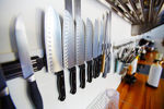 Picture of Stainless Steel Wall Mount Magnetic Knife Storage Holder Chef Rack.