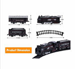Battery Operated Black Train Toy Set for Kids, Big Size Train Set for Kids | Bump and Go Musical Toy Train