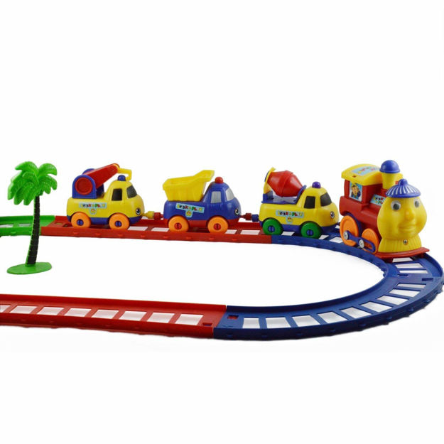 Cartoon Series Play Train Toy For Kids ( Toy For 3+ Years Old Boys And  Girls )- Multi Color 