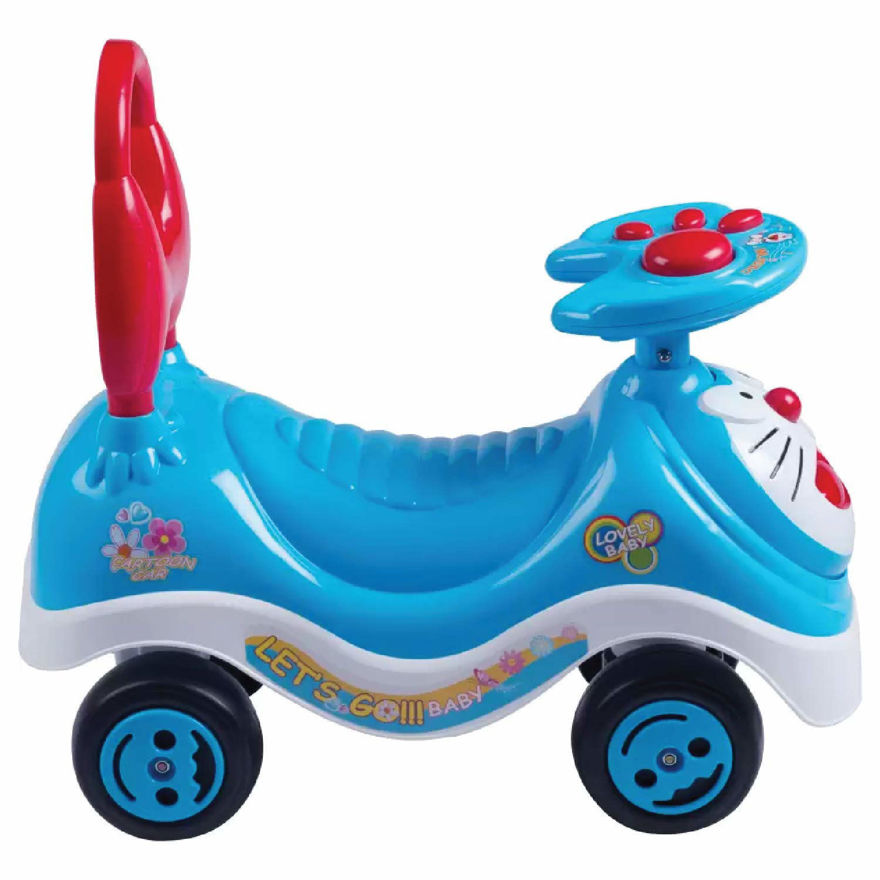 Doremon Cartoon Rider Ride-on Toy with Music, Kids Ride on Mini Ride on Toy Blue